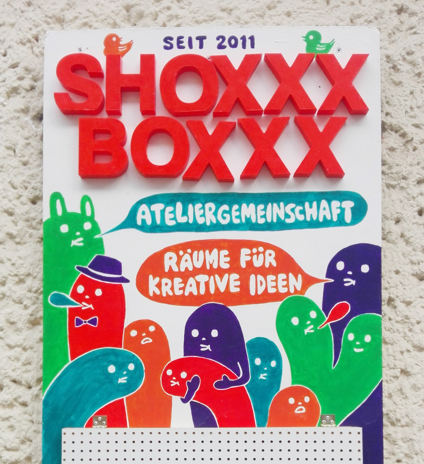 SHOXXXBOXXX sign board