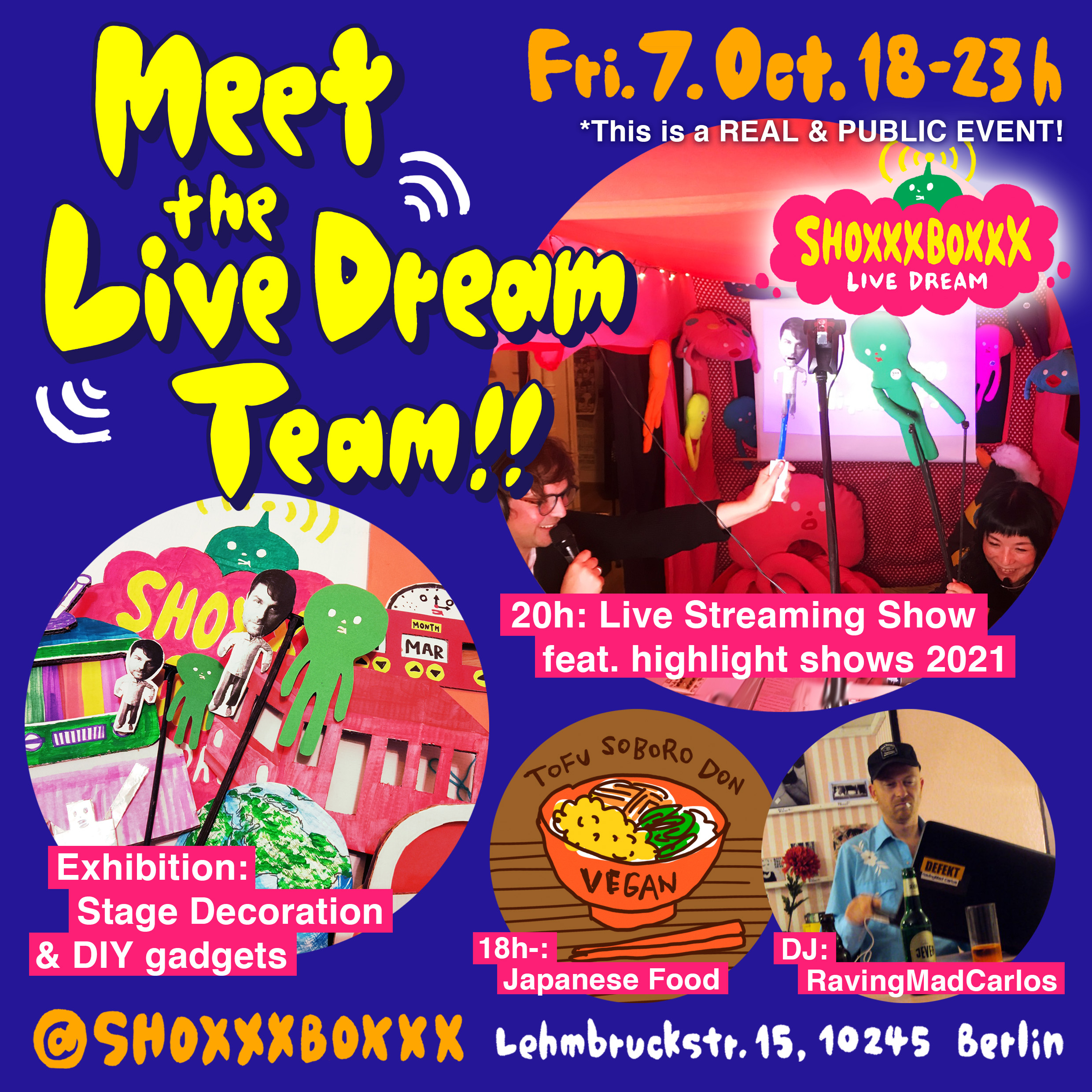Flyer - meet the live dream team!!